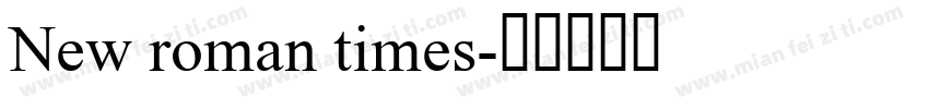 New roman times字体转换